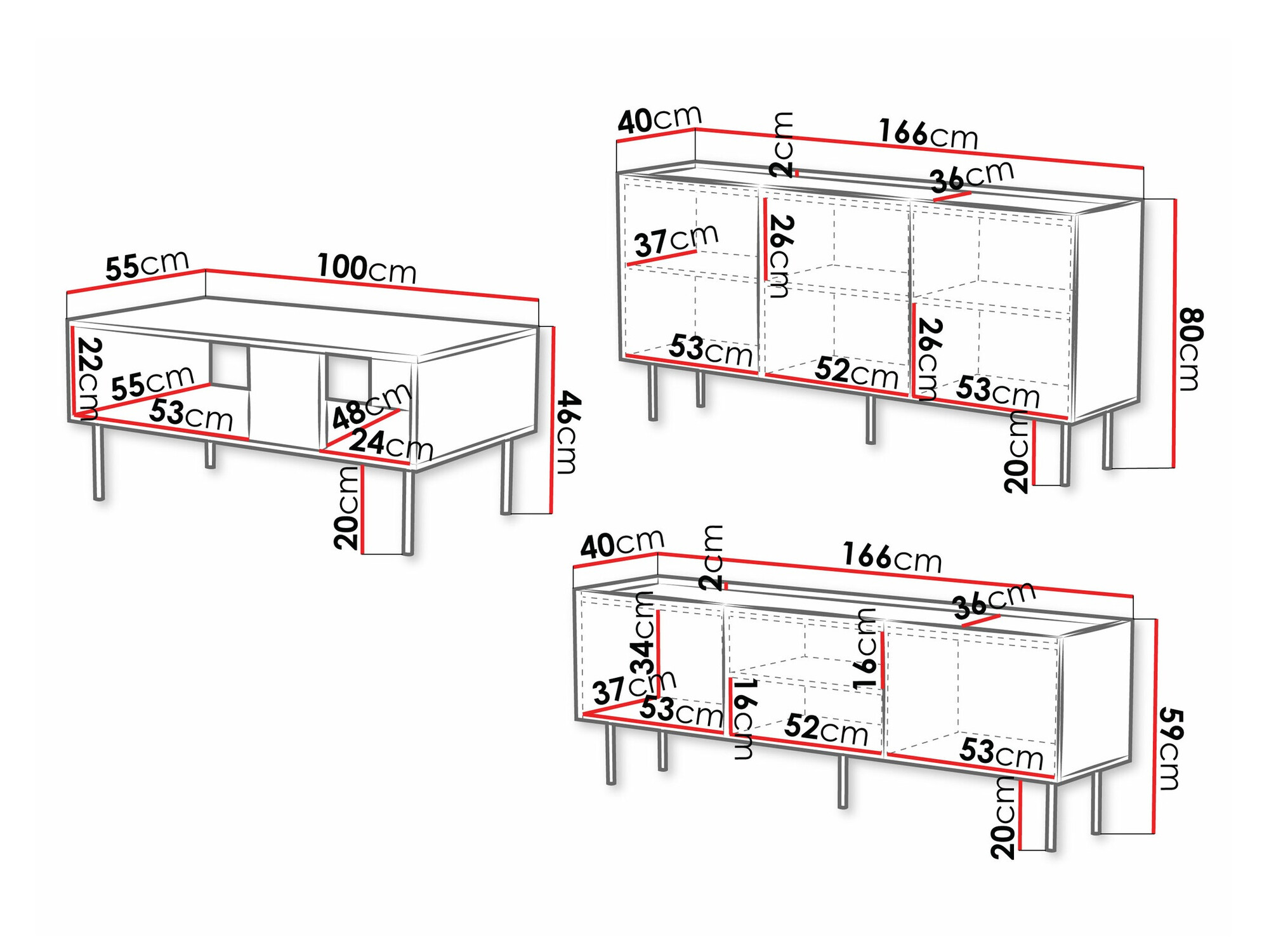 Nappali szett Mortali 108 (Fekete)