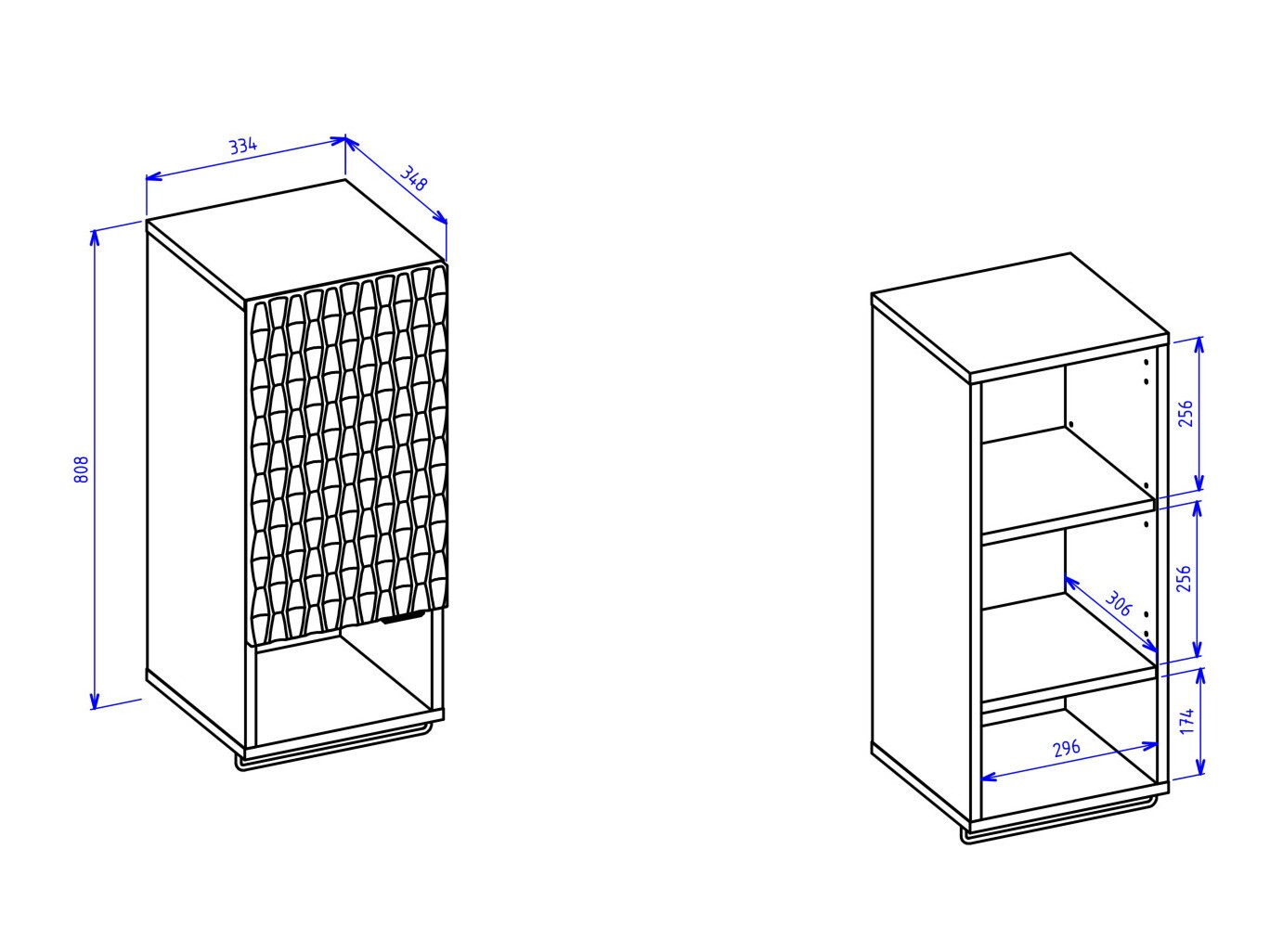 Fali fürdőszoba szekrény Elitese 100