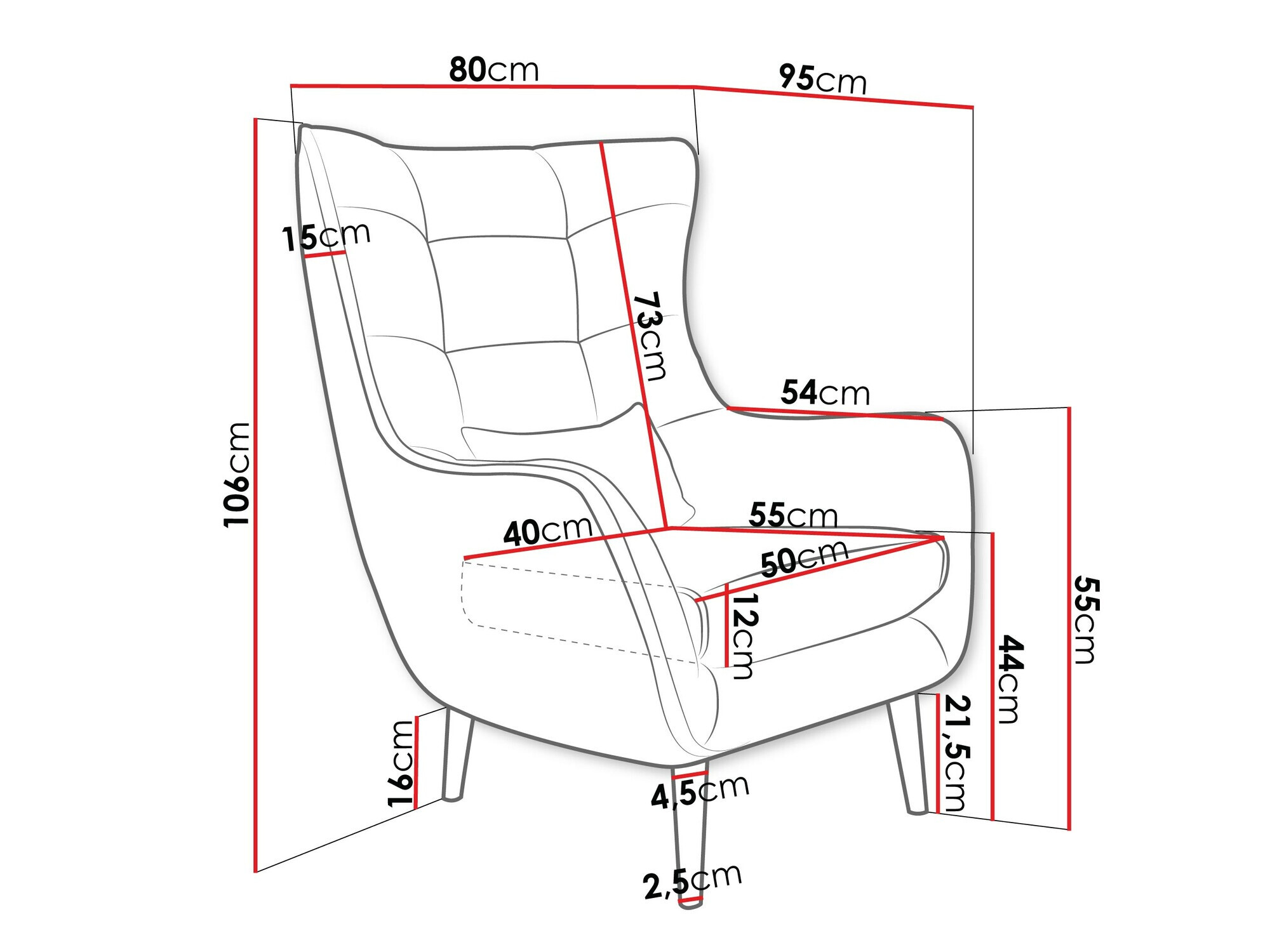 Fotel Comfivo Ulmus III (Poso 100)