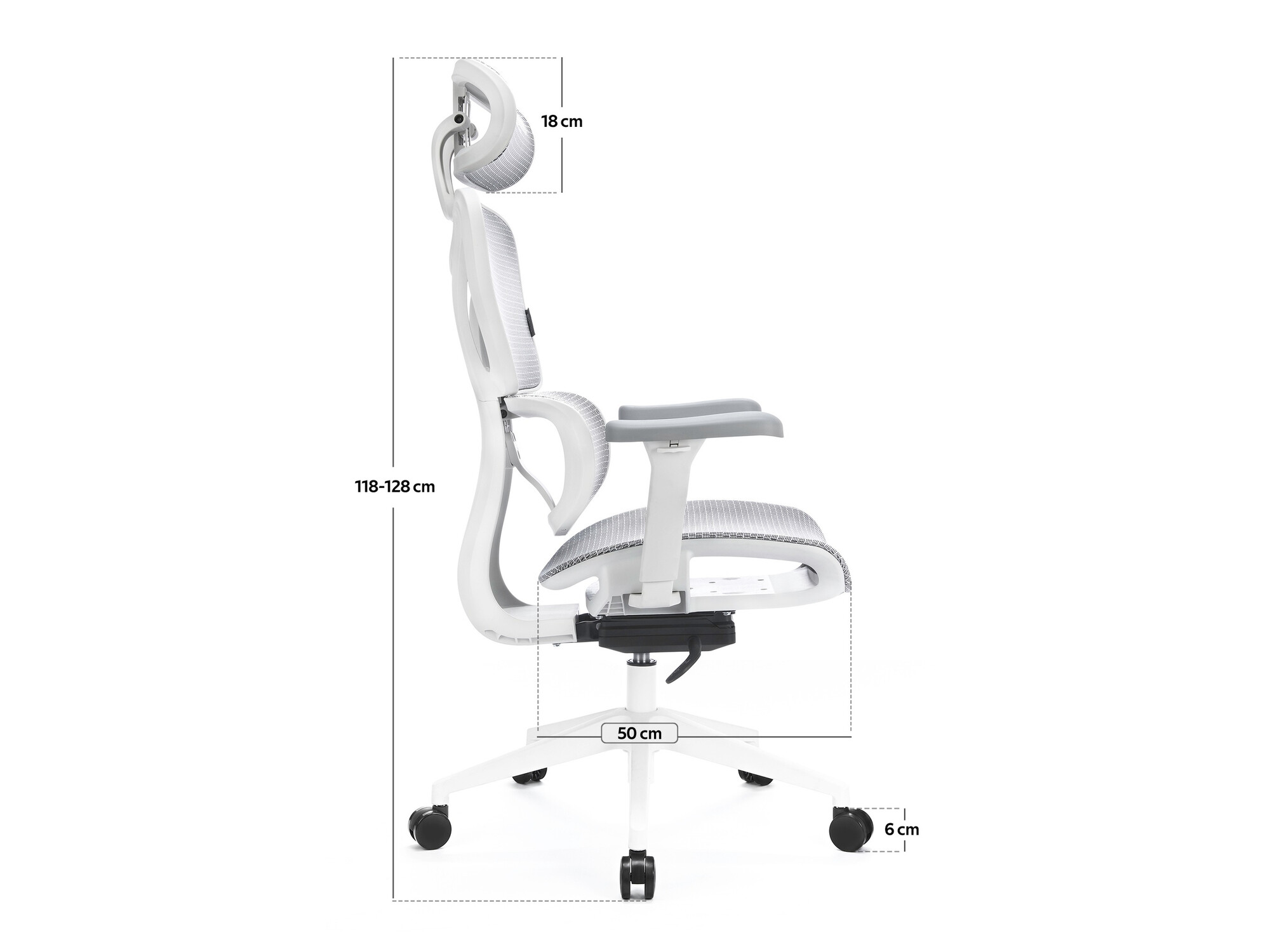 Irodai szék Lodi 104 (Fehér + Szürke)