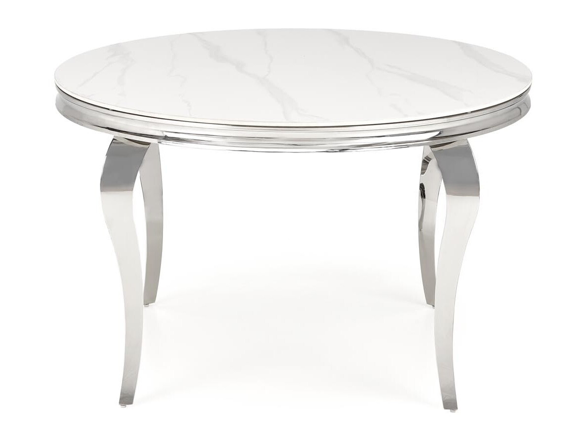 Asztal Houston 1813 (Fehér márvány + Ezüst)