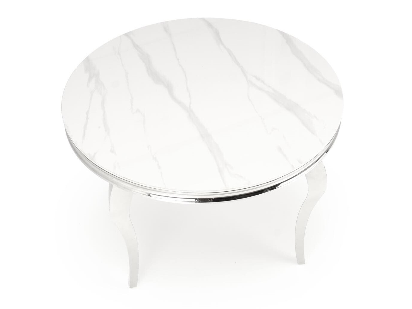 Asztal Houston 1813 (Fehér márvány + Ezüst)