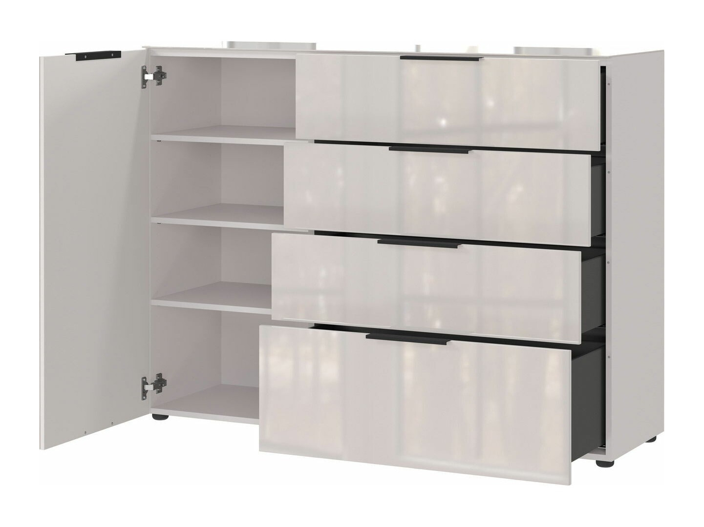 Komód Sacramento 300 (Krém + Fényes krém)