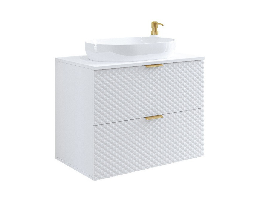 Fali szekrény mosdónak Liretu 107 (Fehér)