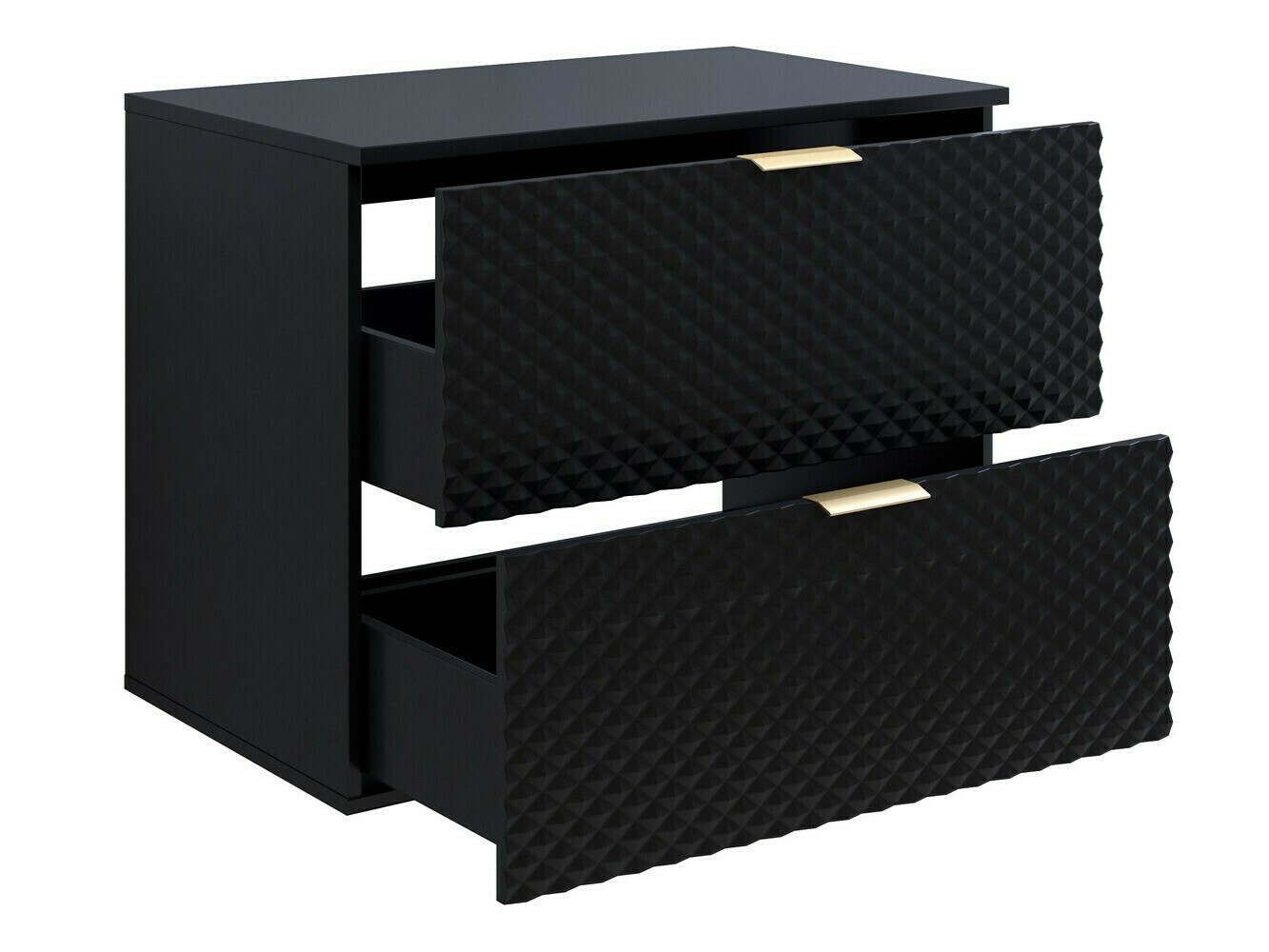 Fali szekrény mosdónak Liretu 107 (Fekete)