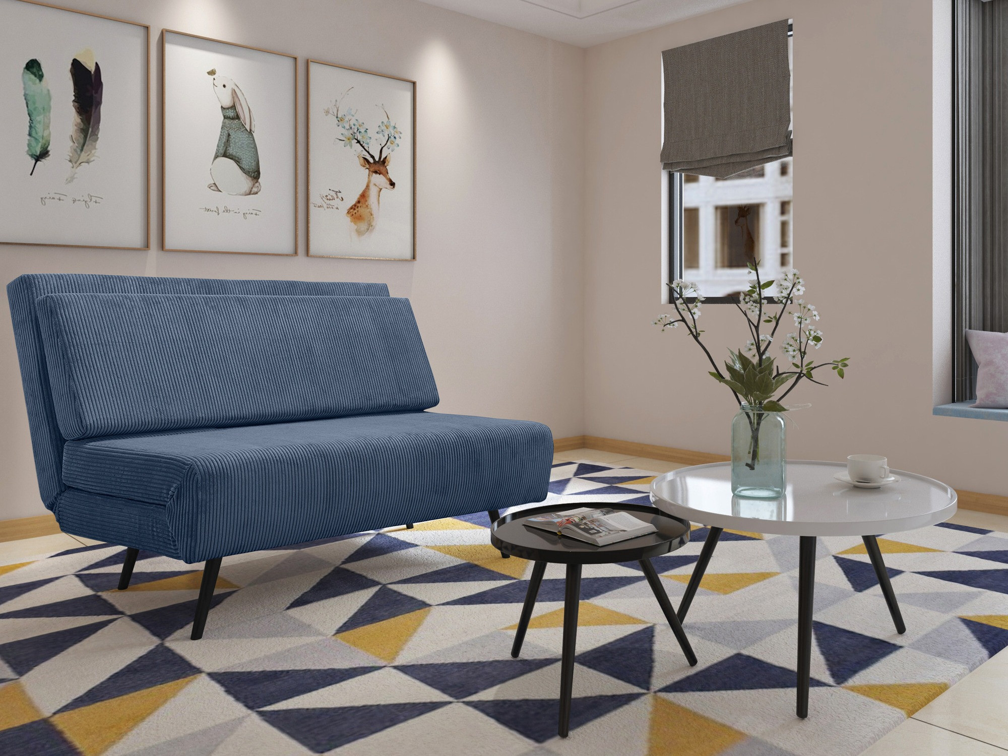 Kanapéágy Denton 1354 (Kék)