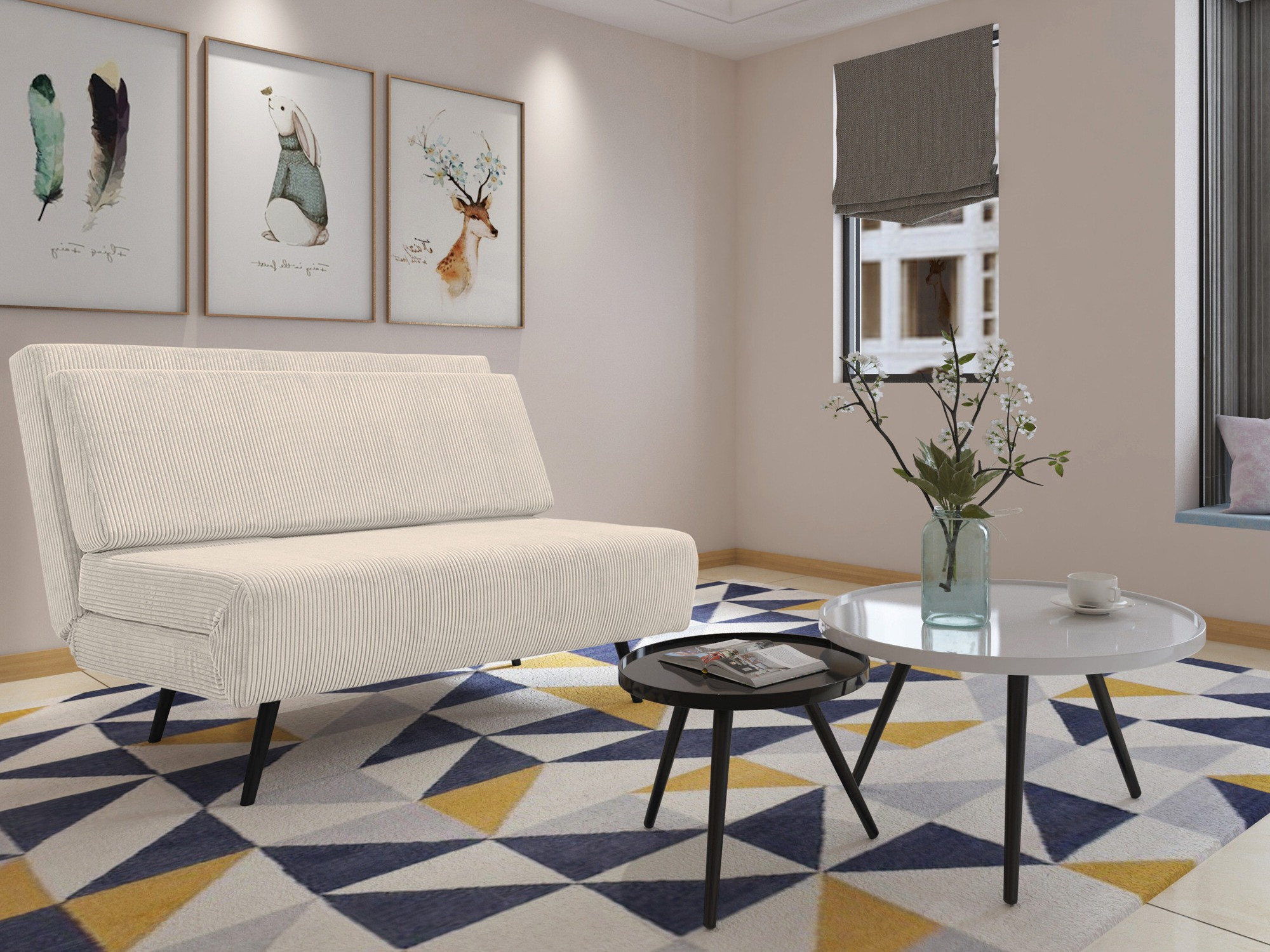 Kanapéágy Denton 1354 (Krém)