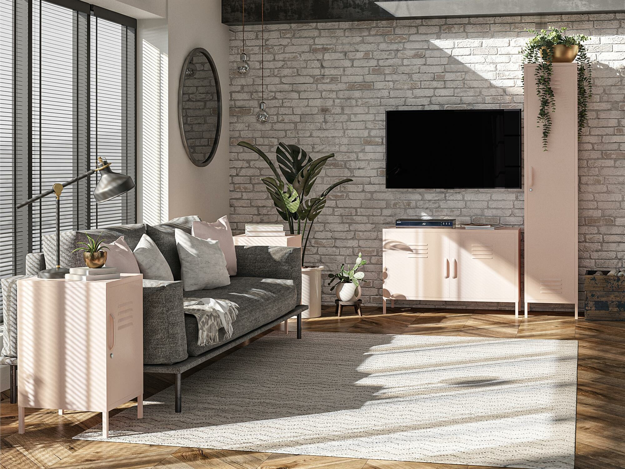 Könyvespolc Ophfere 103 (Rózsaszín)