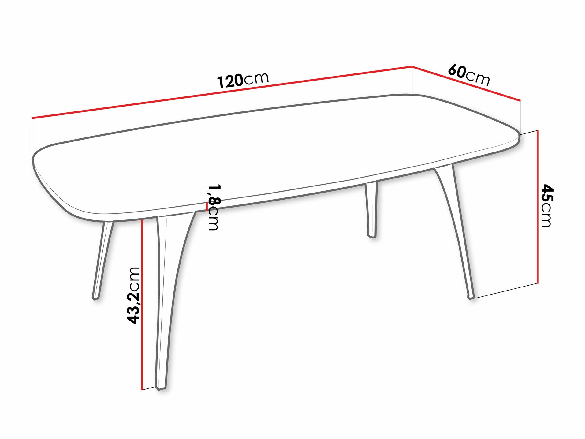 Dohányzóasztal Oswego 125 (Fehér márvány)