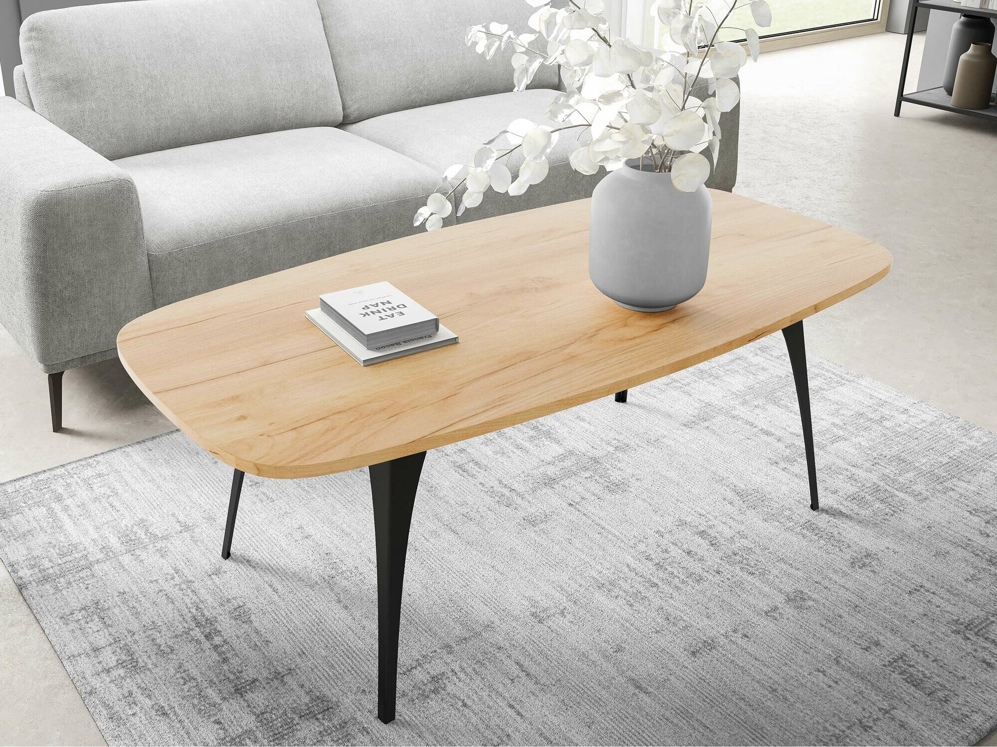 Dohányzóasztal Oswego 125 (Kézműves aranytölgy)