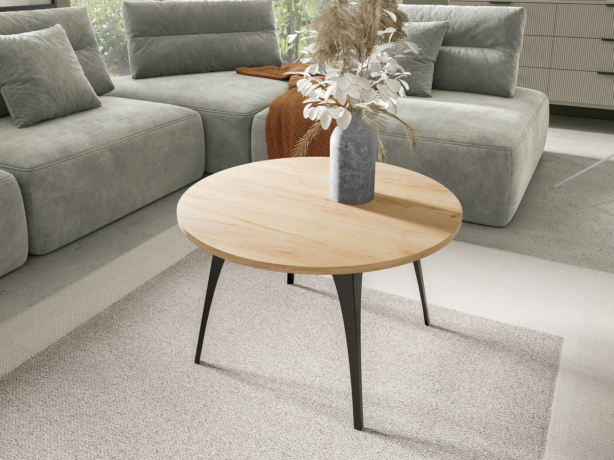 Dohányzóasztal Oswego 126 (Kézműves aranytölgy)