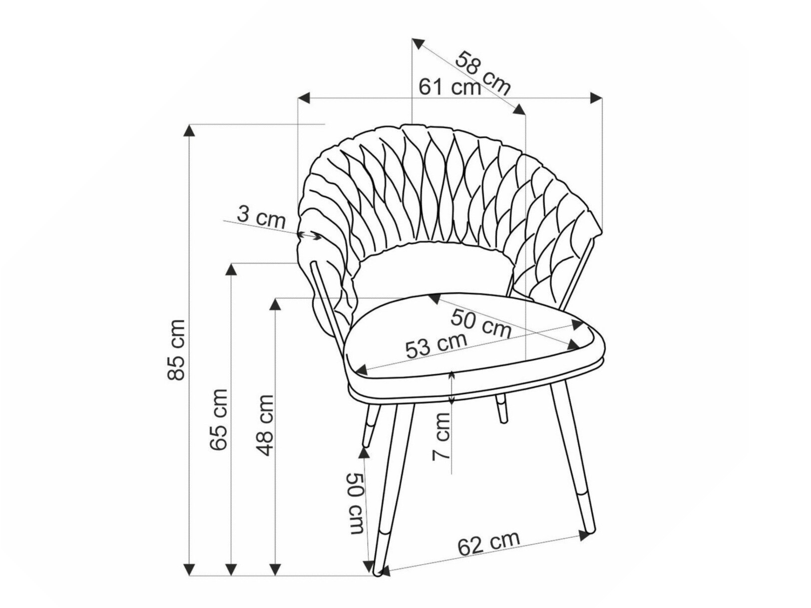 Szék Houston 1829 (Szürke)