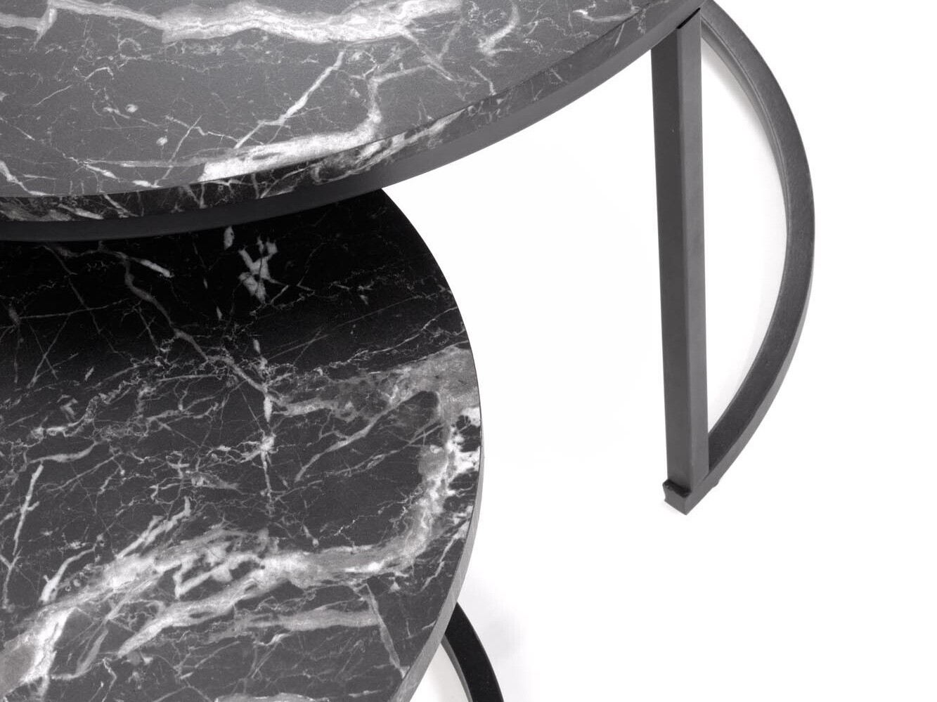 Dohányzóasztal szett Houston 1832 (Fekete márvány)