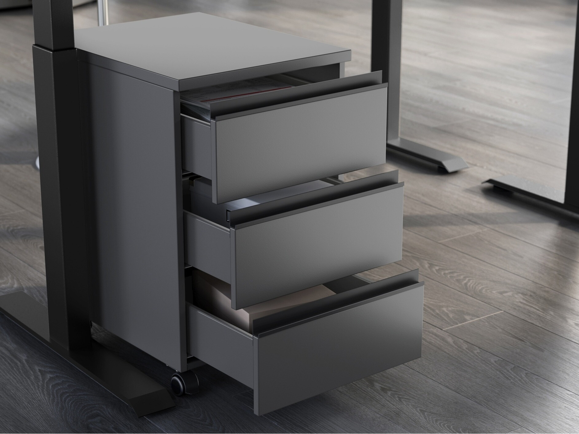 Görgős konténer Vesbeno 103 (Grafit)