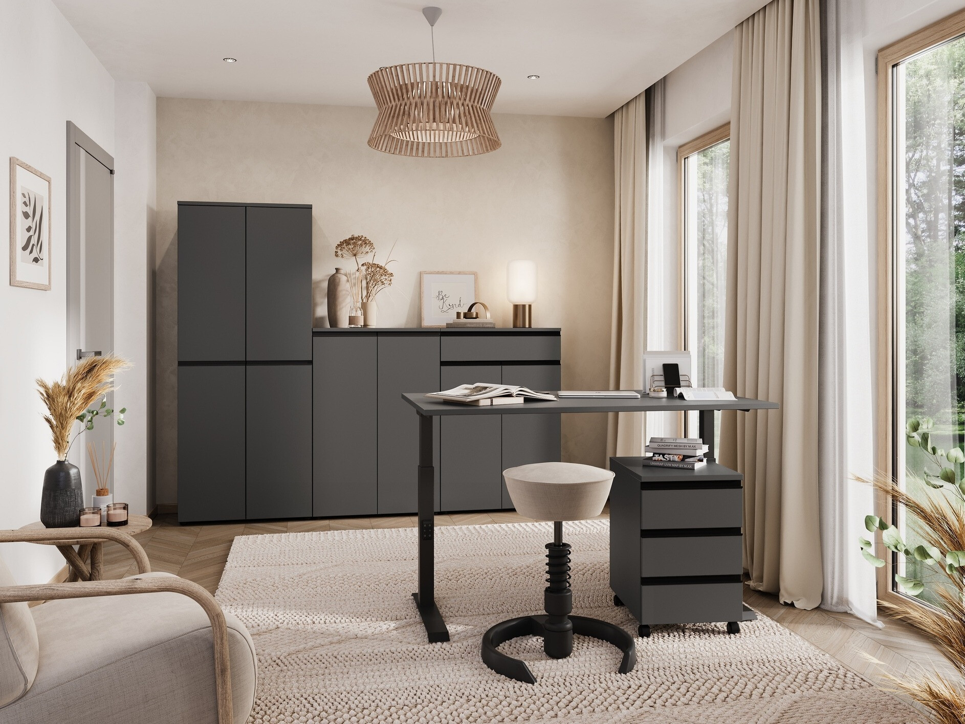 Görgős konténer Vesbeno 103 (Grafit)