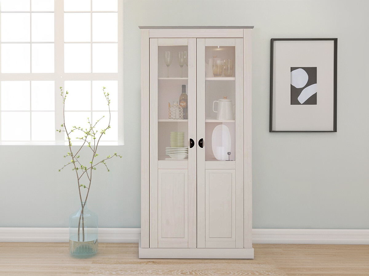 Könyvespolc Etviri 105 (Fehér + Szürke)