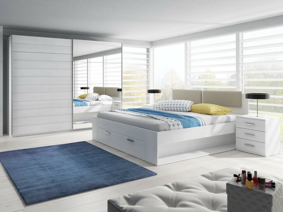 Éjjeliszekrény Levruvu 107 (Fehérített hamu)