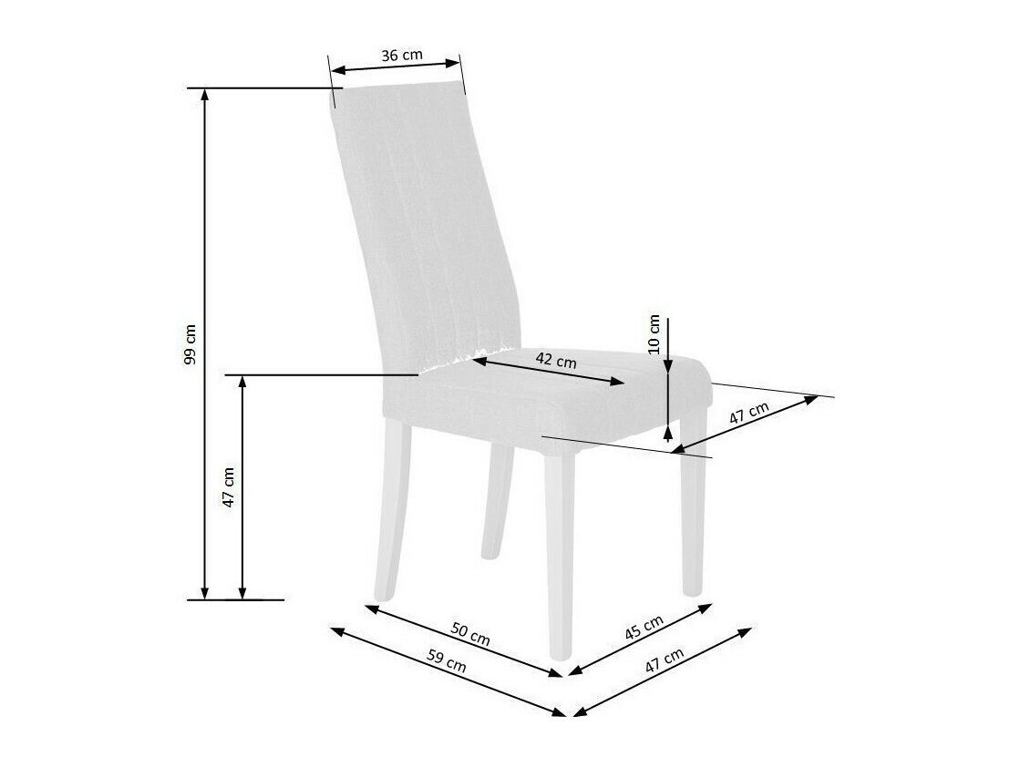 Szék Houston 684 (Világosszürke + Fekete)