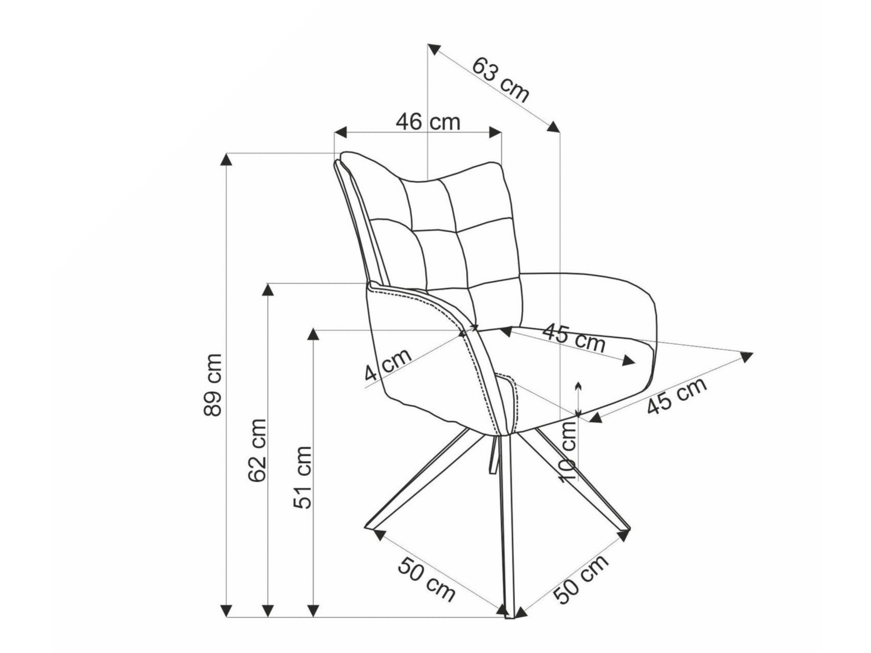 Szék Houston 1833 (Narancs)