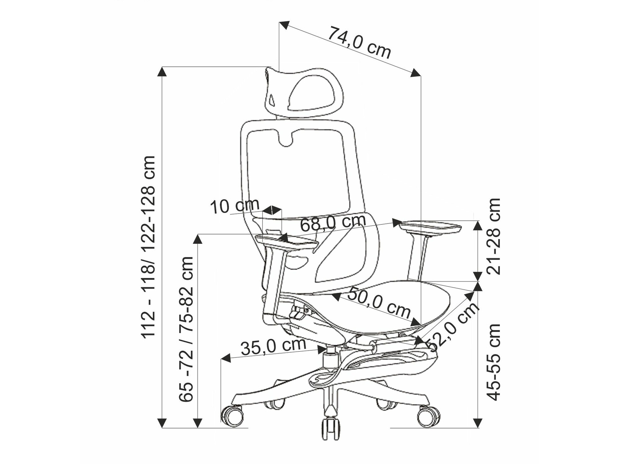 Irodai szék Houston 1844
