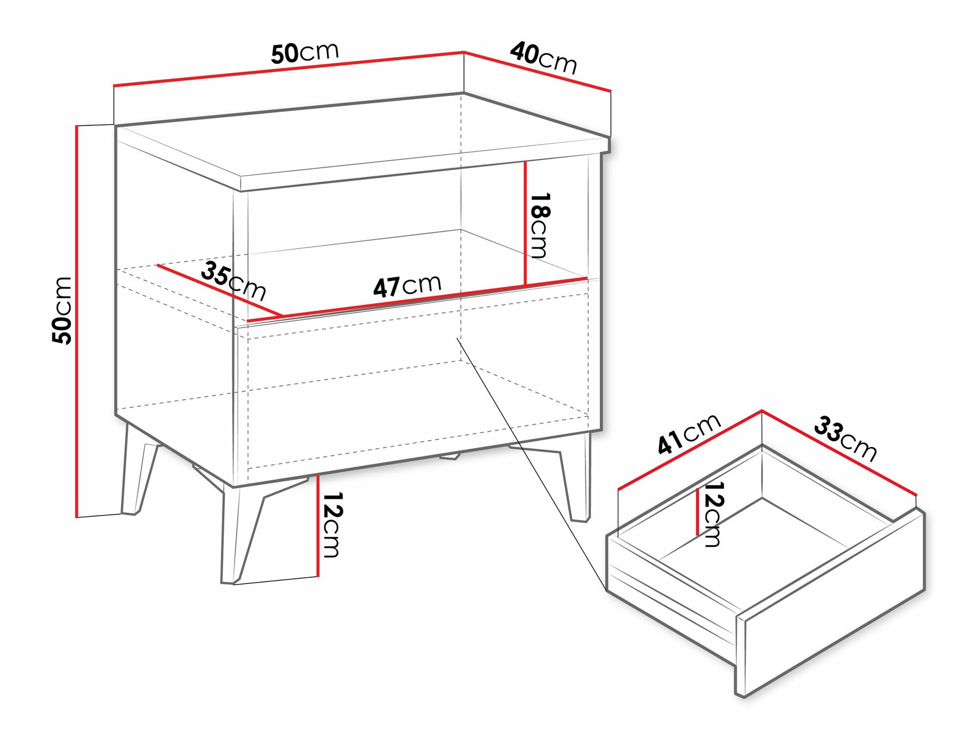 Éjjeliszekrény Comfivo Arbutus (Bézs + Fényes bézs)