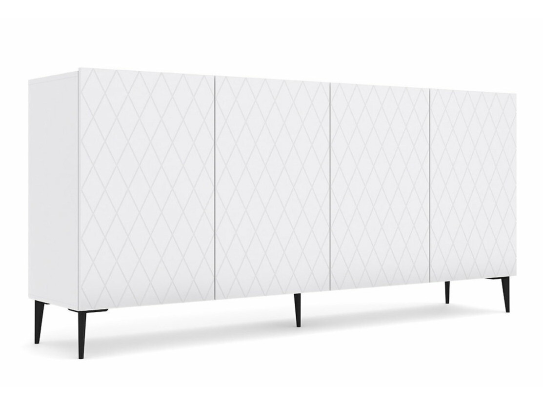 Szekrény Melmoro 109 (Fehér + Fekete)