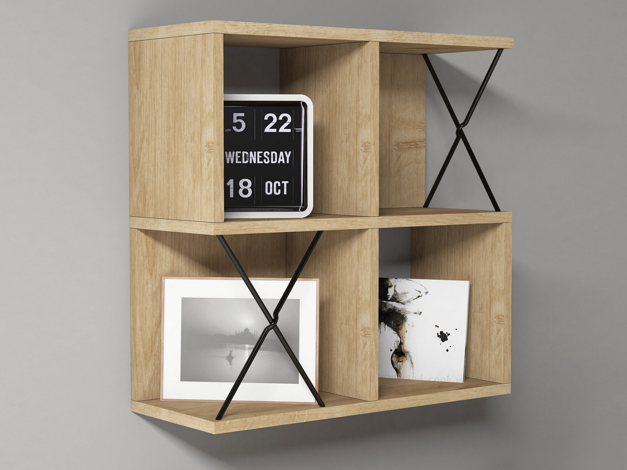 Fali polc Kailua 137 (Tölgy)