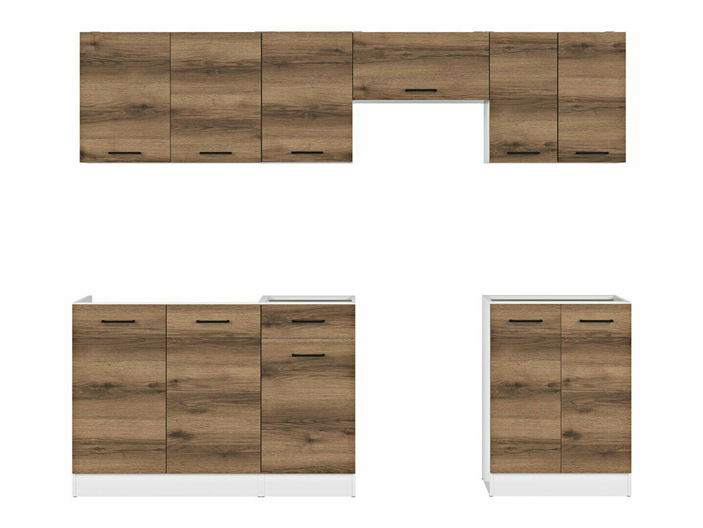 Konyhabútor Boston 498 (Sötét delanói tölgy)