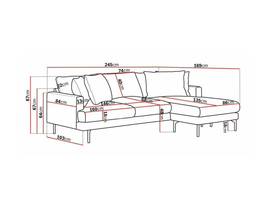 Sarokkanapé Ophliva 107