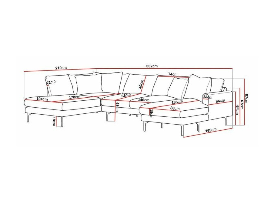 Sarokkanapé Ophliva 108