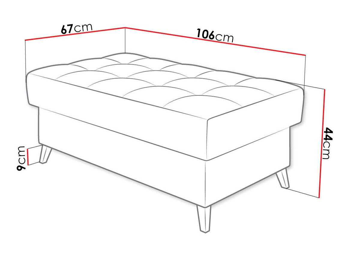 Kárpitozott pad Comfivo Agnus (Wave 09)
