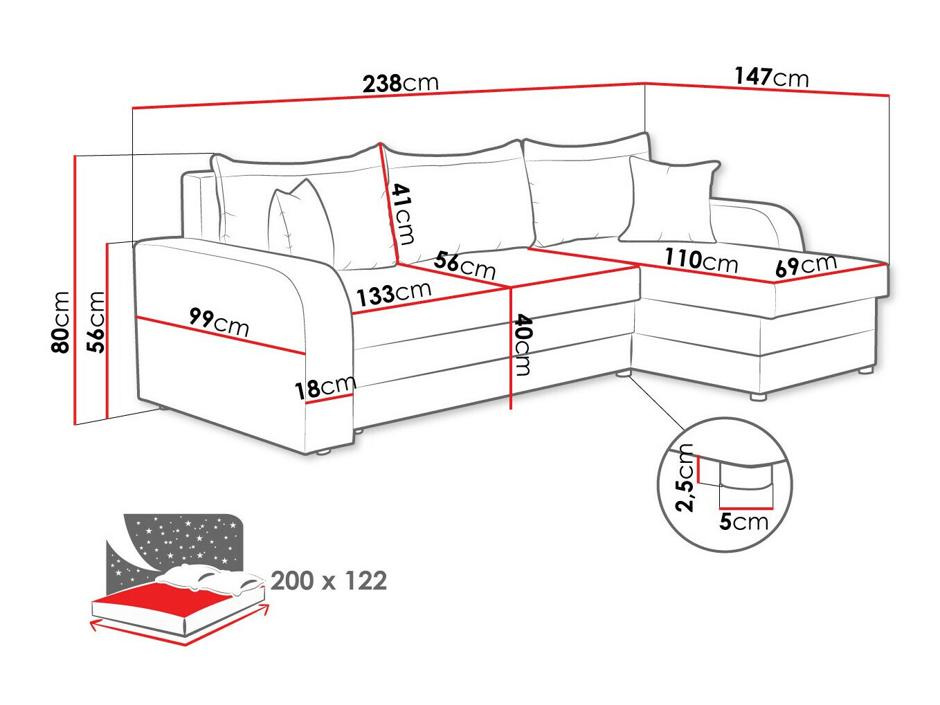 Sarokkanapé Comfivo 203 (Poso 22)