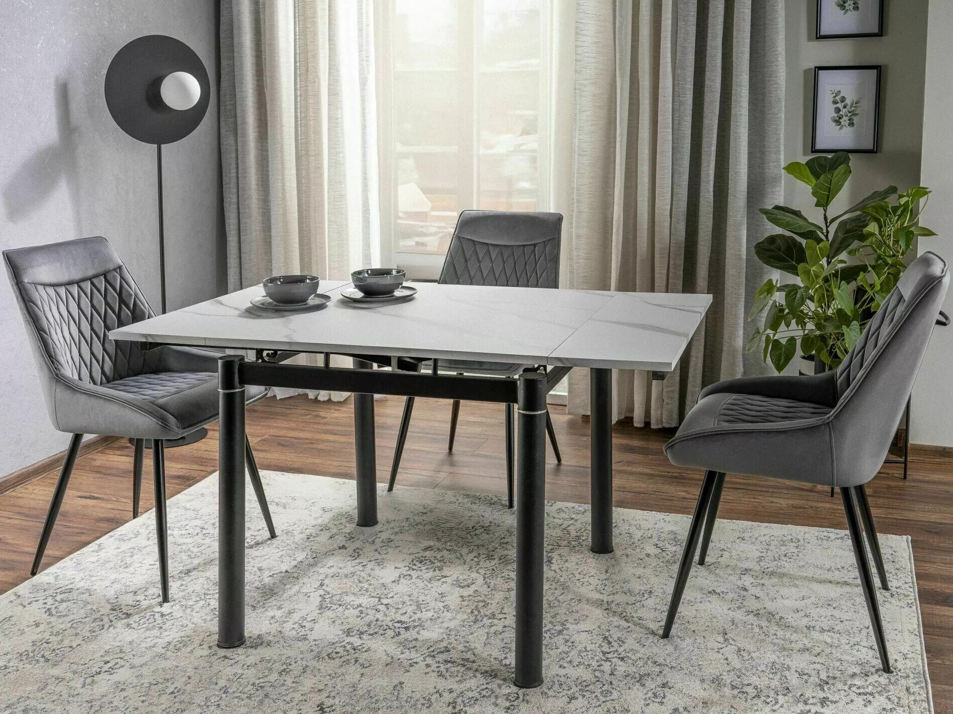 Asztal Detroit 510 (Fehér márvány)