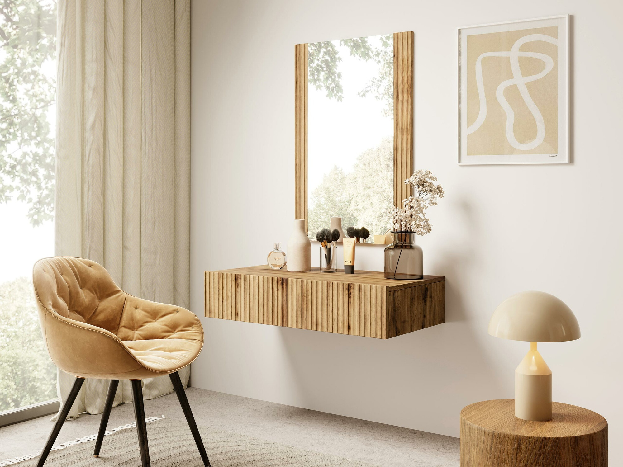 Fésülködő asztal Remeta 108 (Wotan tölgy)