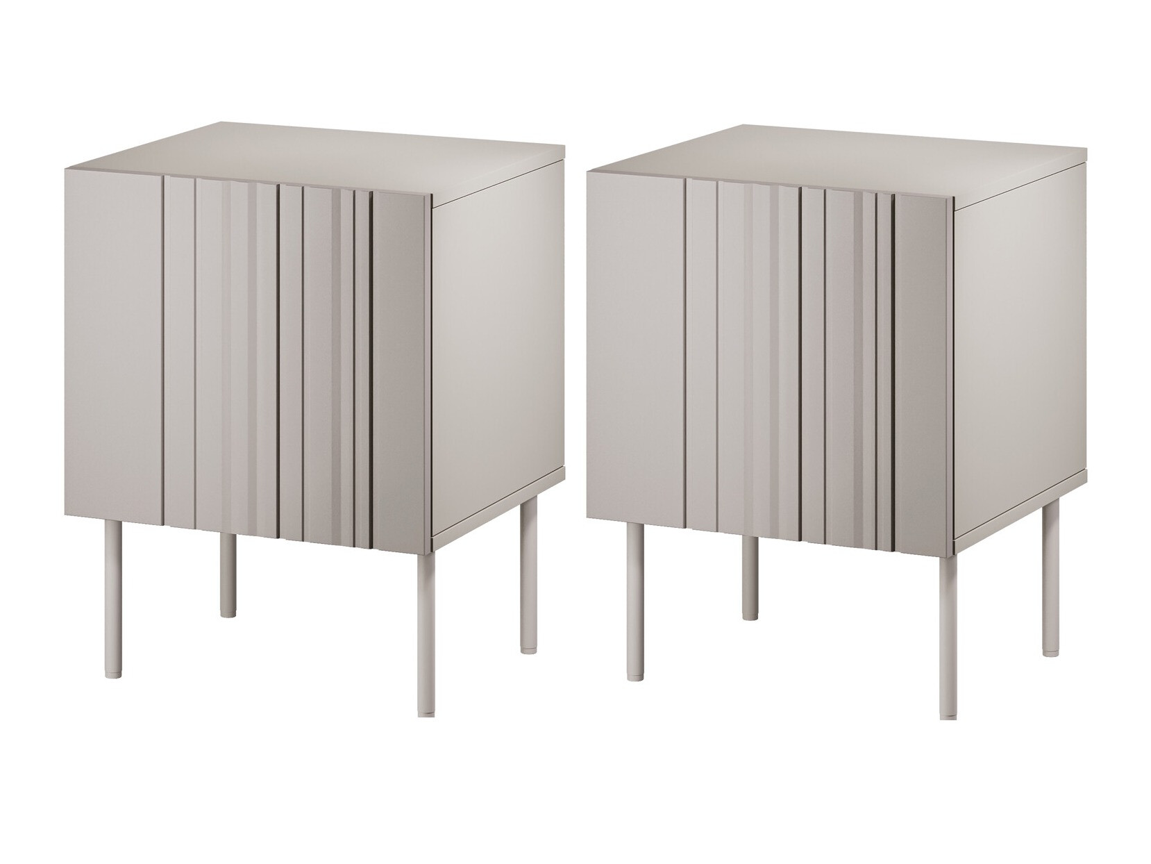 Éjjeliszekrény szett Evavese 104 (Bézs)