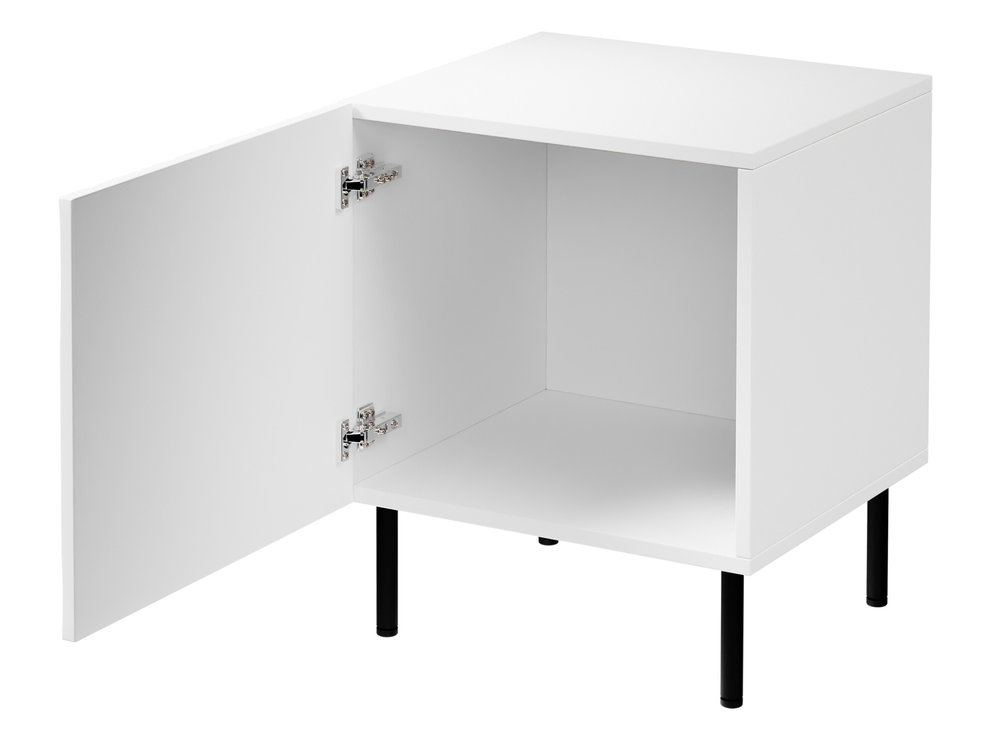 Éjjeliszekrény szett Lorelbo 102 (Wotan tölgy + Fekete)