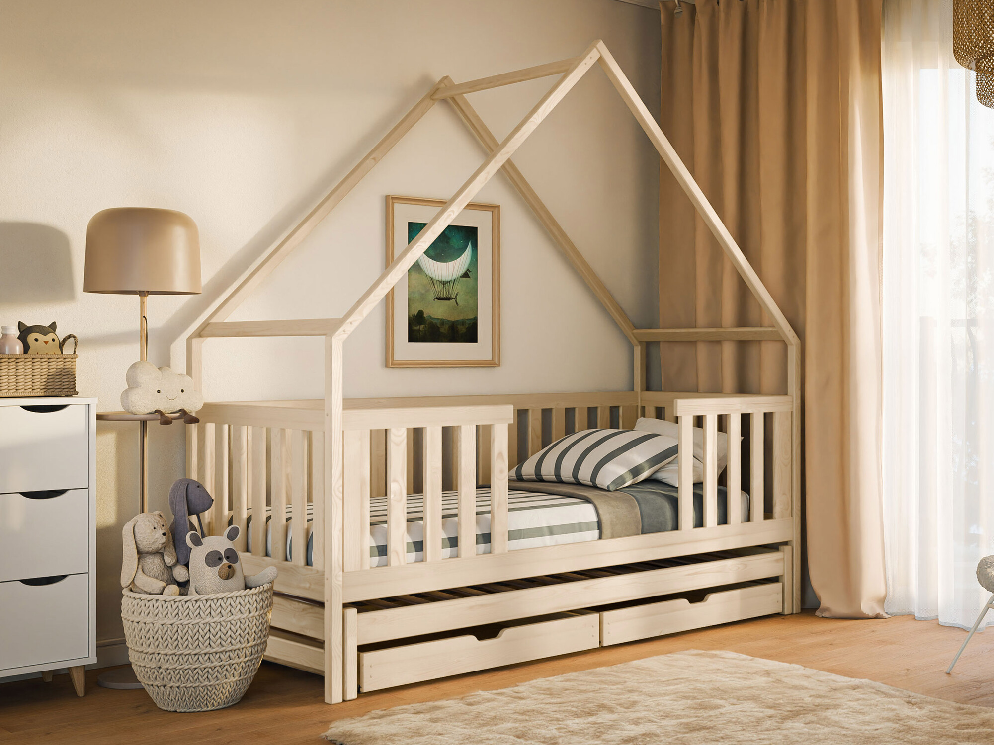 Ágy Vista 115 (Fenyő)