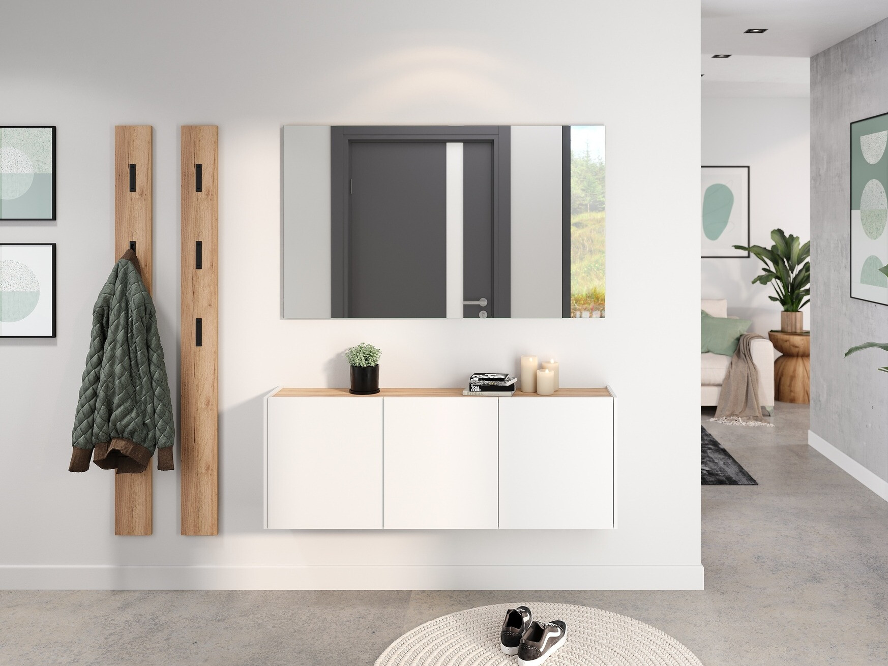 Cipőtároló Sacramento 433 (Fehér)