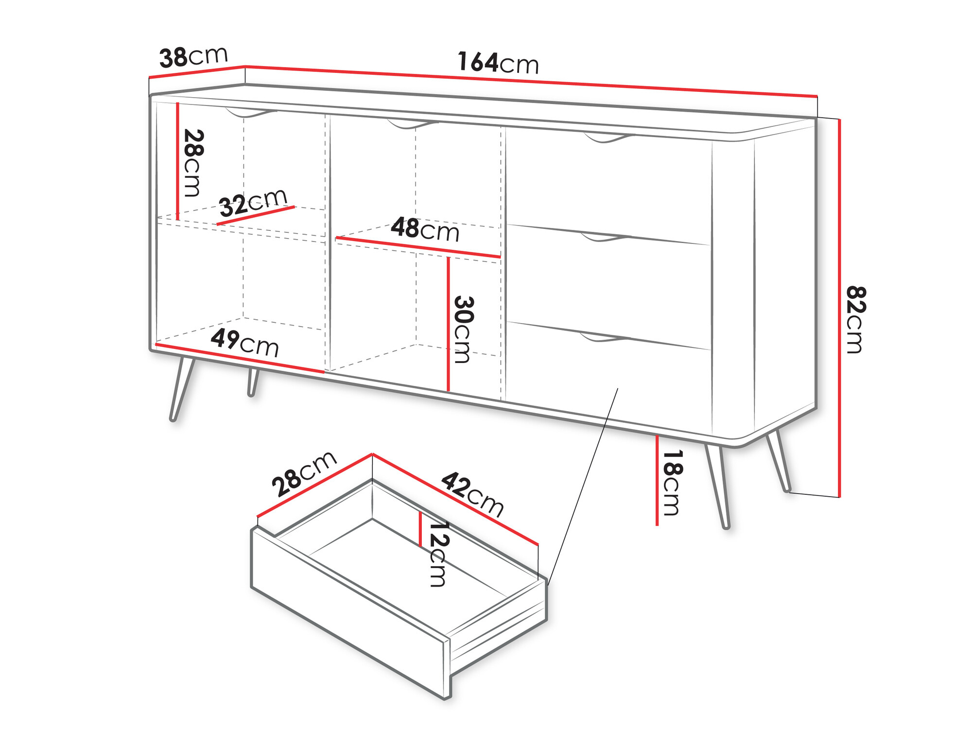 Komód Versoe 101 (Bézs)
