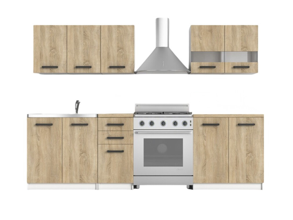 Konyhabútor Mandeville 240 (Sonoma tölgy)