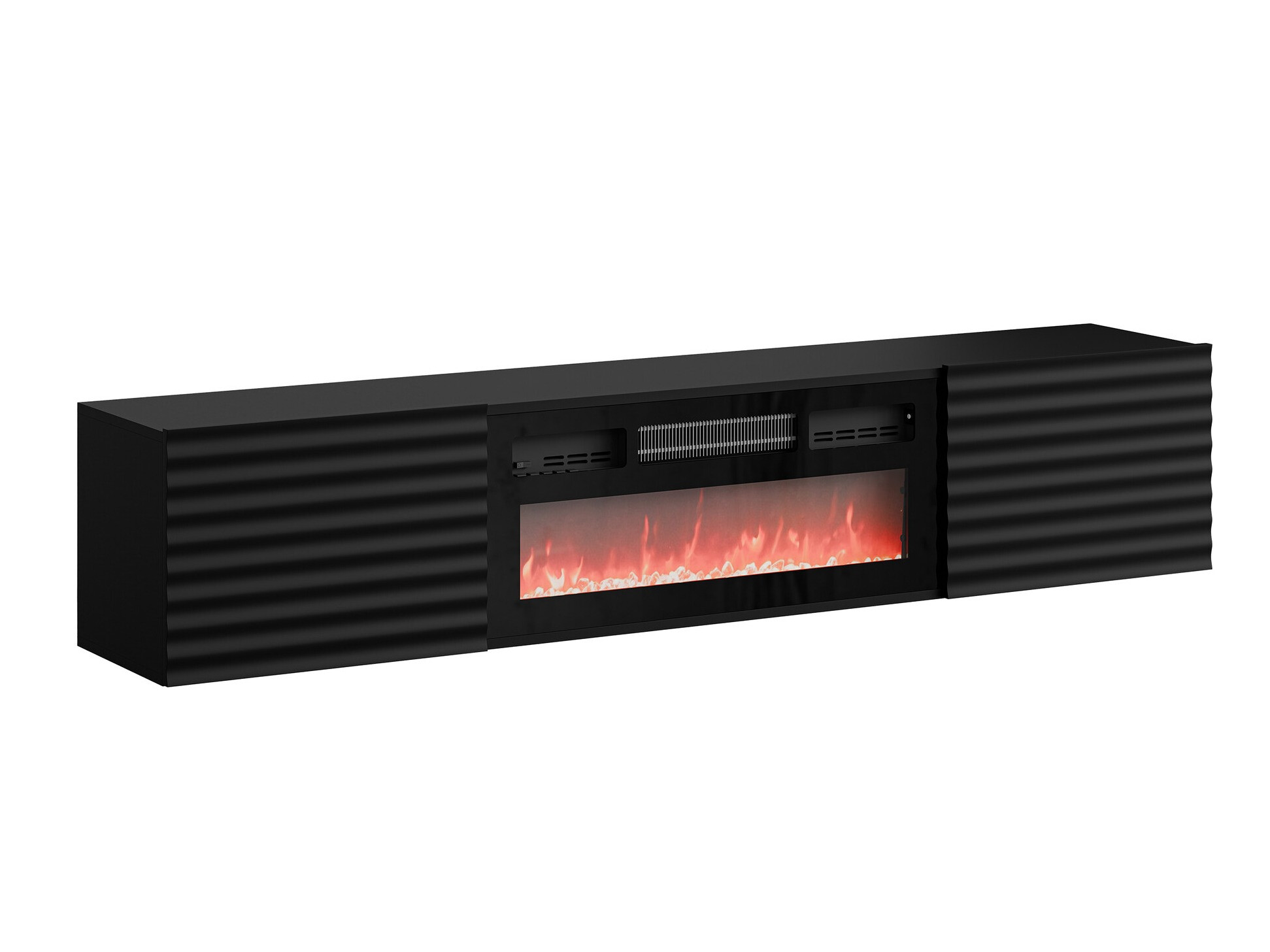 TV-állvány Charlotte 206 (Fekete)