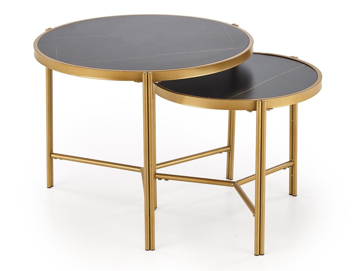 Dohányzóasztal szett Houston 1867 (Fekete márvány)