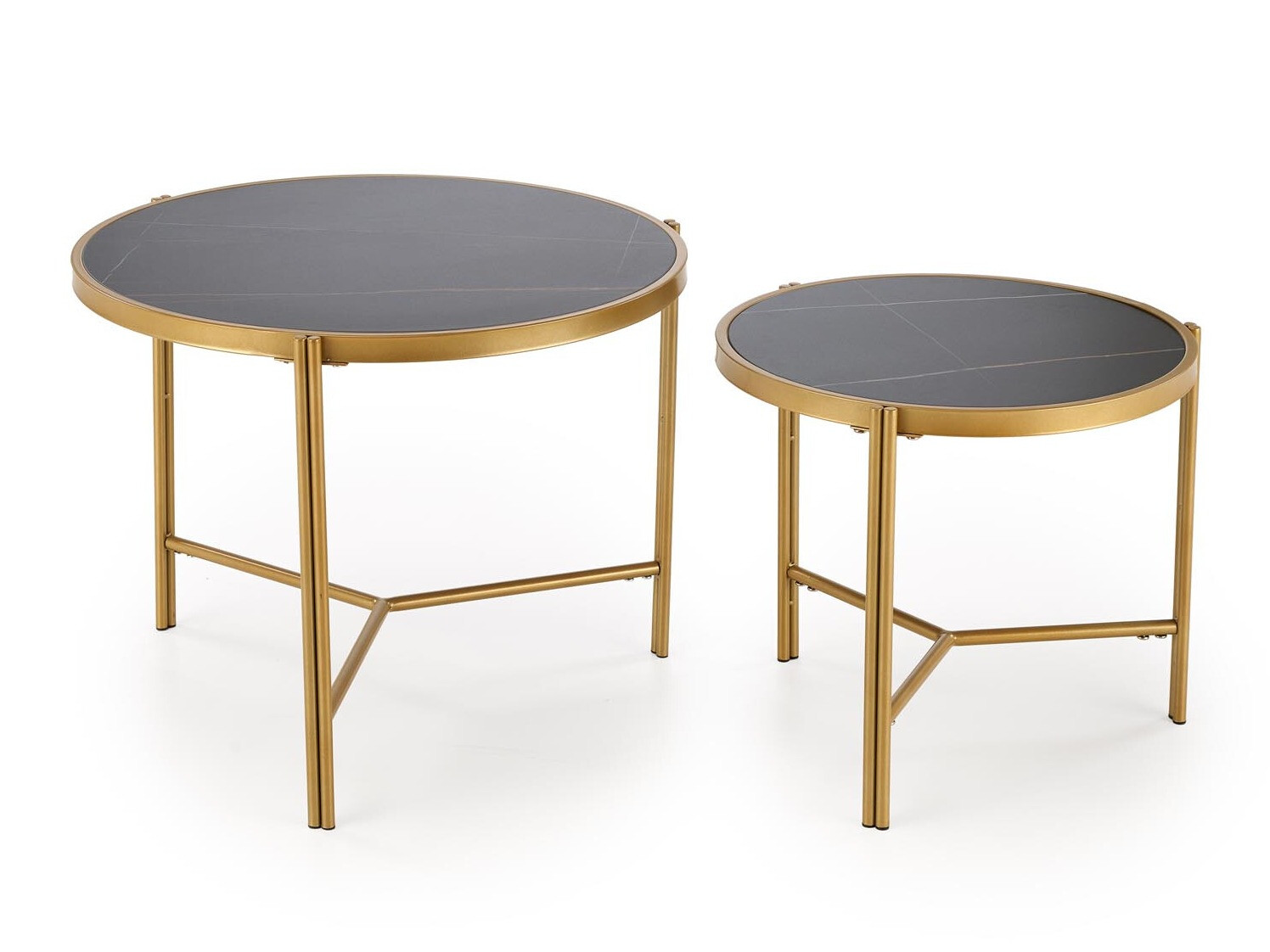 Dohányzóasztal szett Houston 1867 (Fekete márvány)