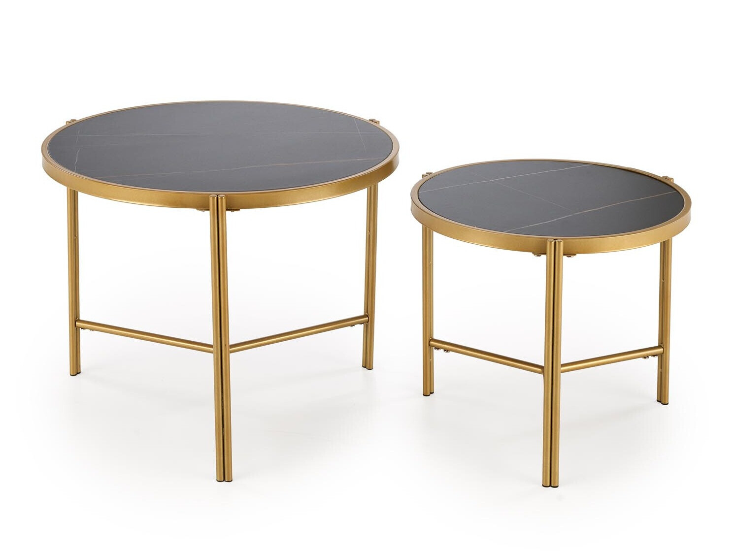 Dohányzóasztal szett Houston 1867 (Fekete márvány)