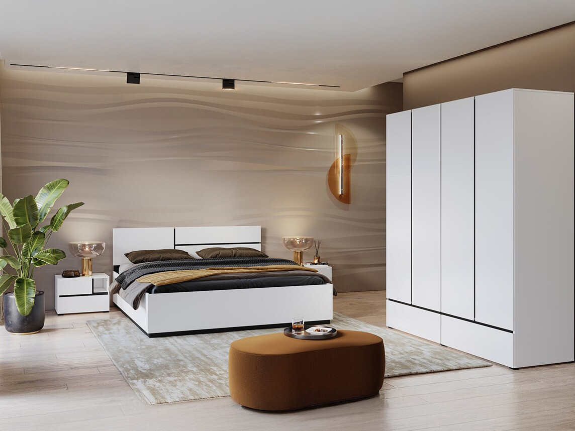 Gardróbszekrény Alfere 118 (Fehér)