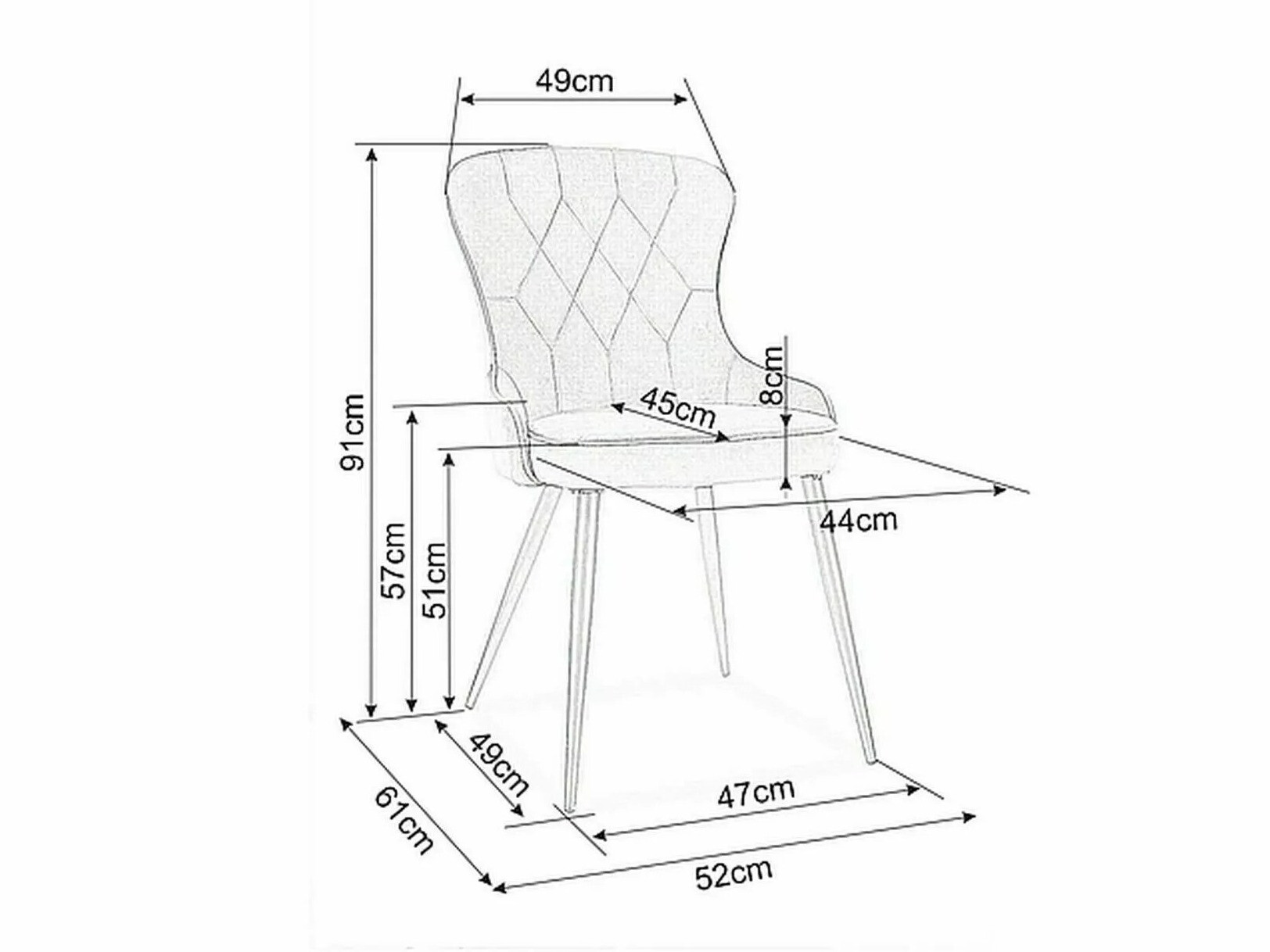 Szék Detroit 524 (Bézs)