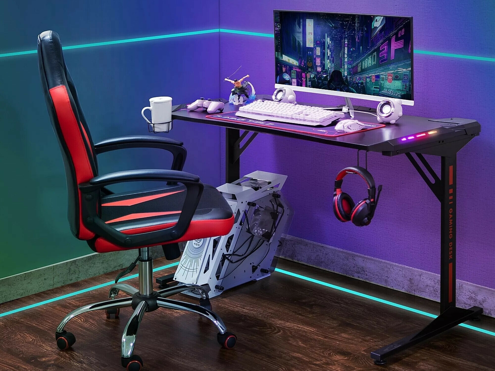 Gamer asztal Detroit 528