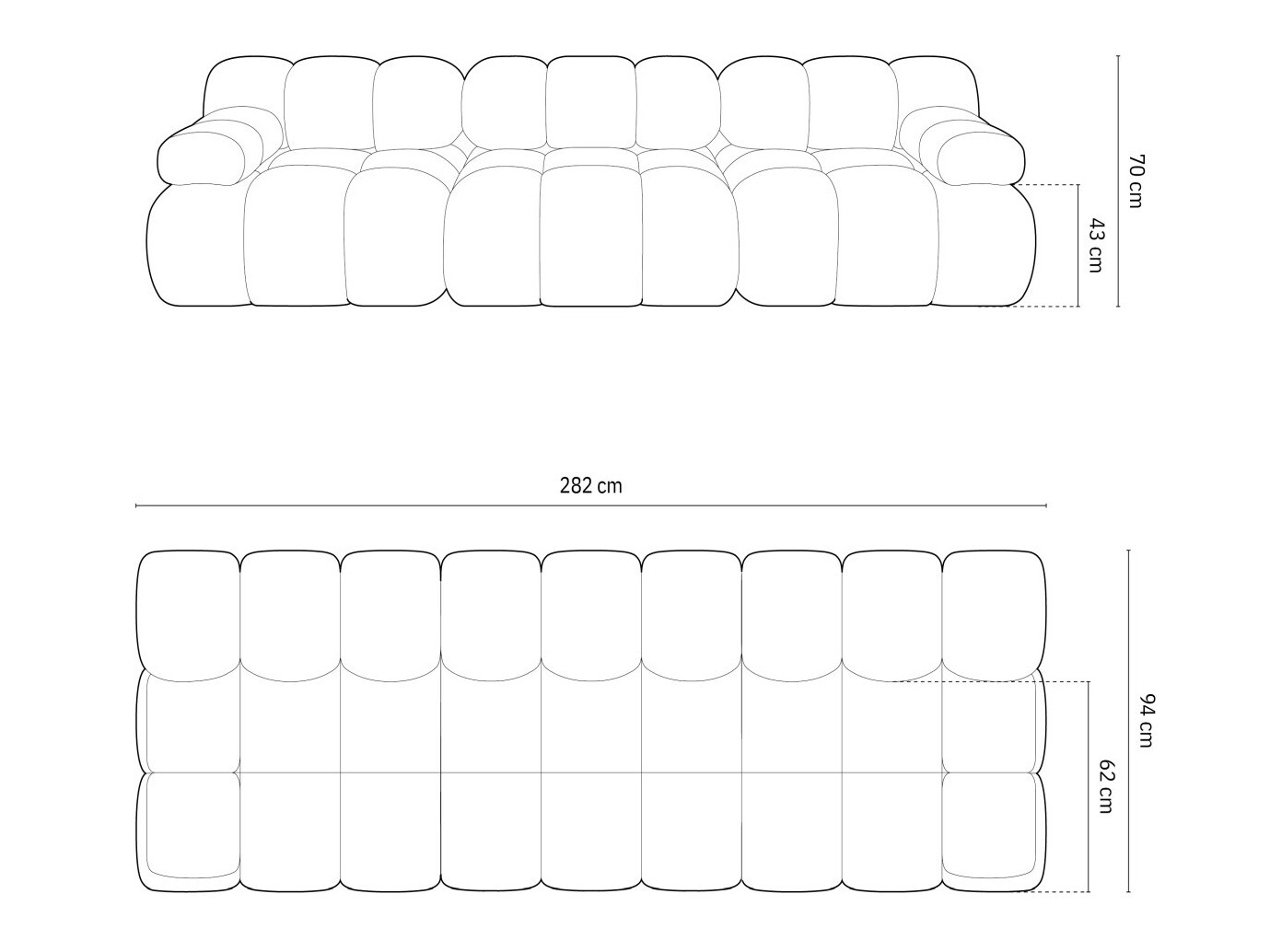 Moduláris kanapé Caltenu 107 (Riviera 63)