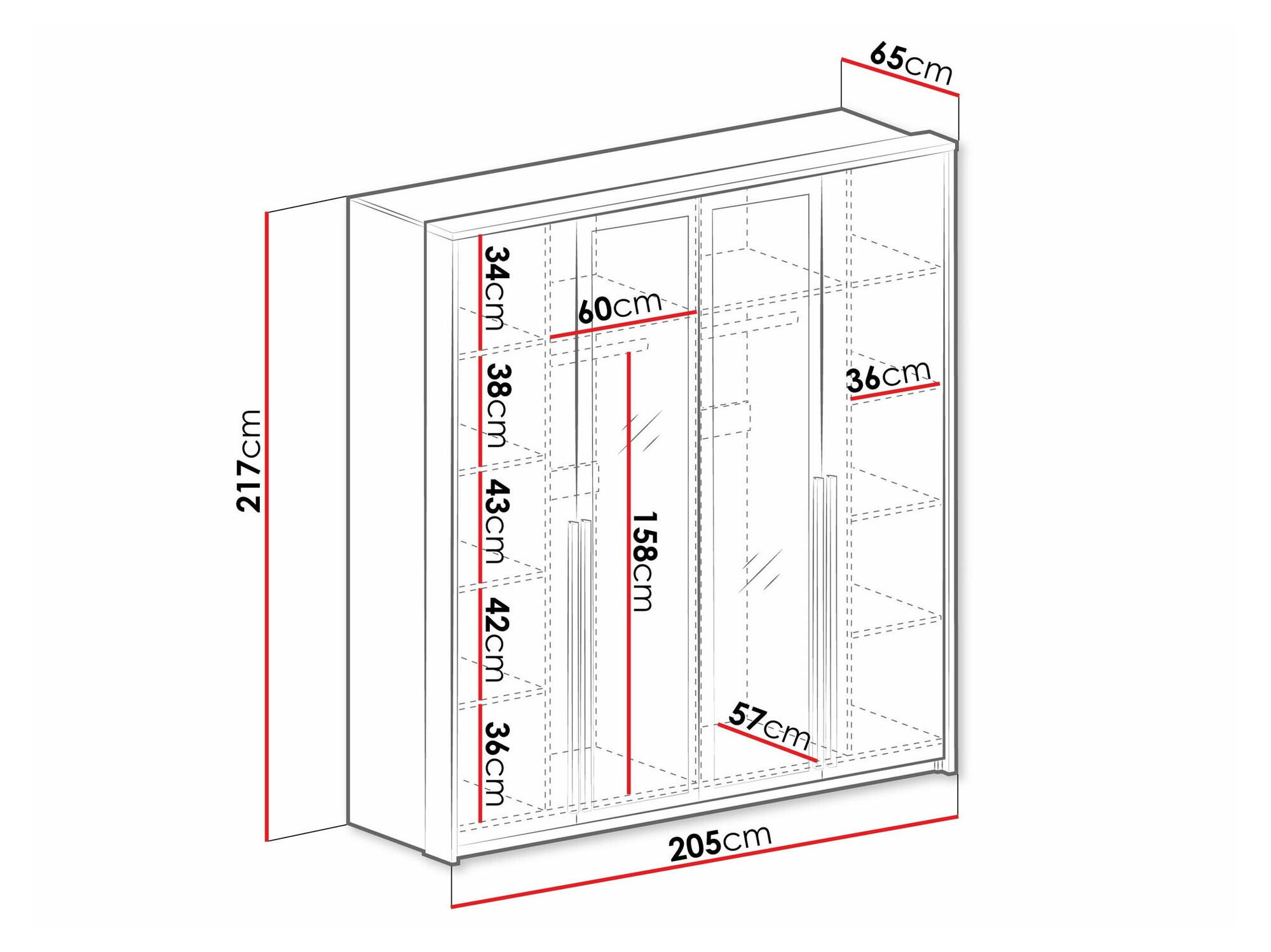 Gardróbszekrény Honolulu 242