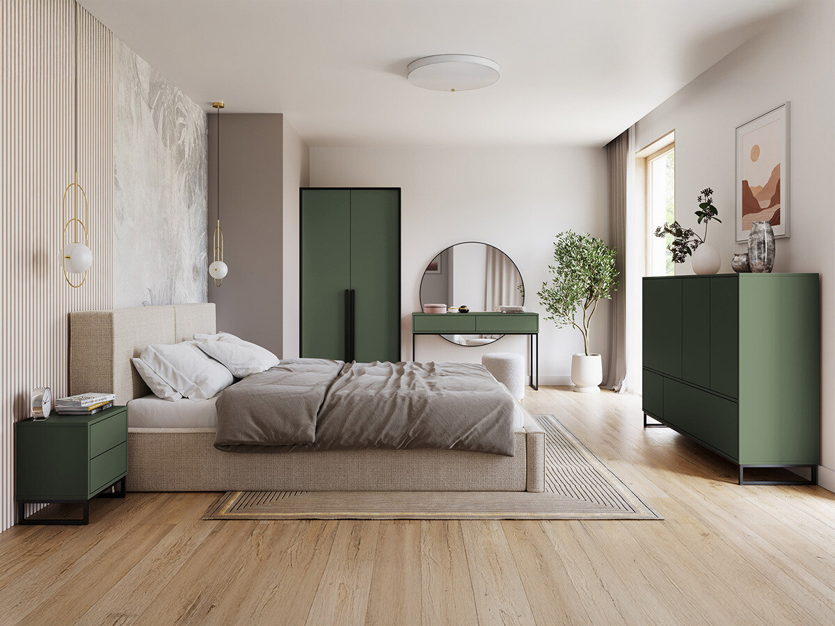 Hálószoba garnitúra Calcalo 110 (Zöld)